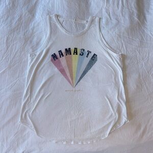Spiritual Gangster Namaste Open Back Tank Top Size Medium